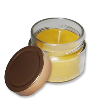 Bienenwachs Kerze im Glas