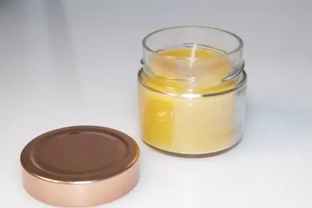 Bienenwachs Kerze im Glas
